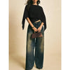 Chiffon Flutter Sleeve Crop Blouse
