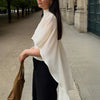 Layered Chiffon Cape Top