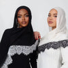 Lace Trim Cotton Modal Hijab
