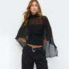 Layered Chiffon Cape Top