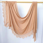 Lace Trim Cotton Modal Hijab