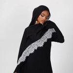 Lace Trim Cotton Modal Hijab