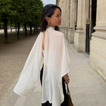 Layered Chiffon Cape Top