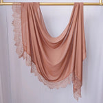 Lace Trim Cotton Modal Hijab