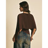 Chiffon Flutter Sleeve Crop Blouse