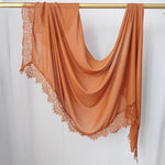 Lace Trim Cotton Modal Hijab